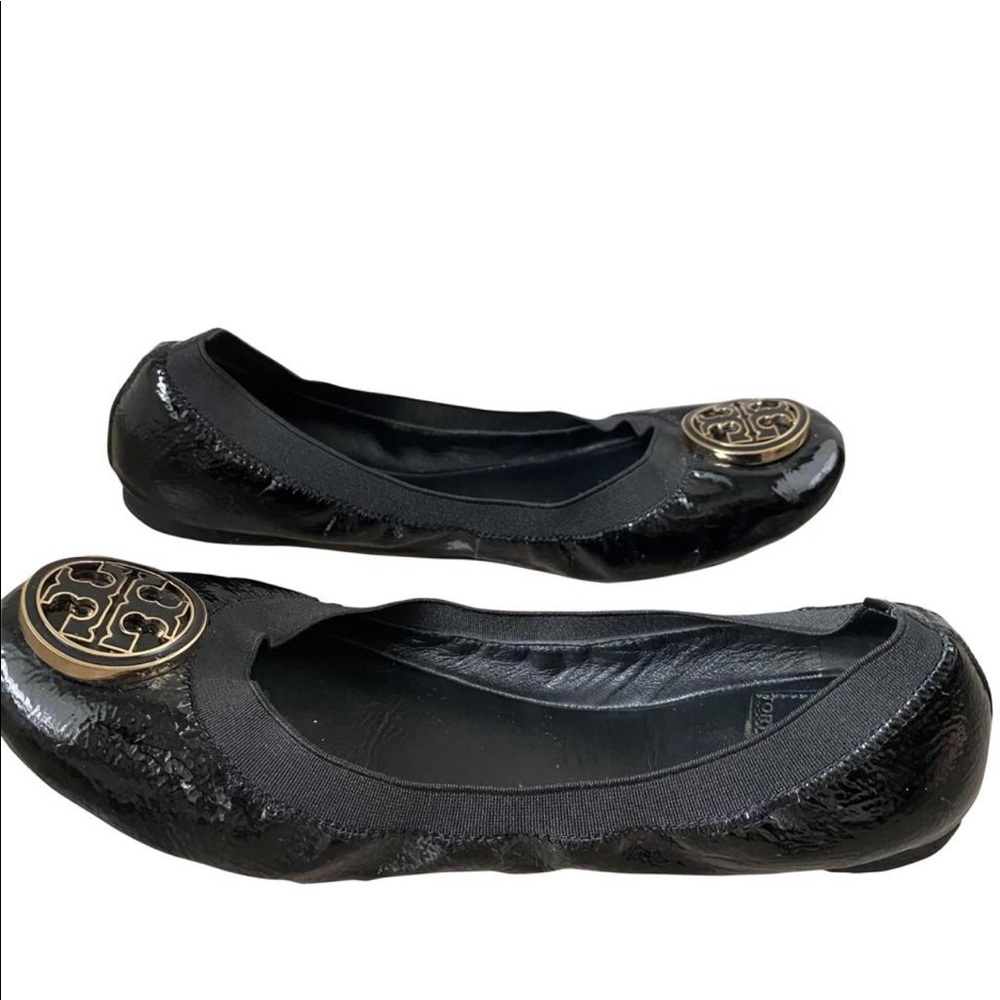 Tory Burch black Caroline flats - Picture 3 of 4